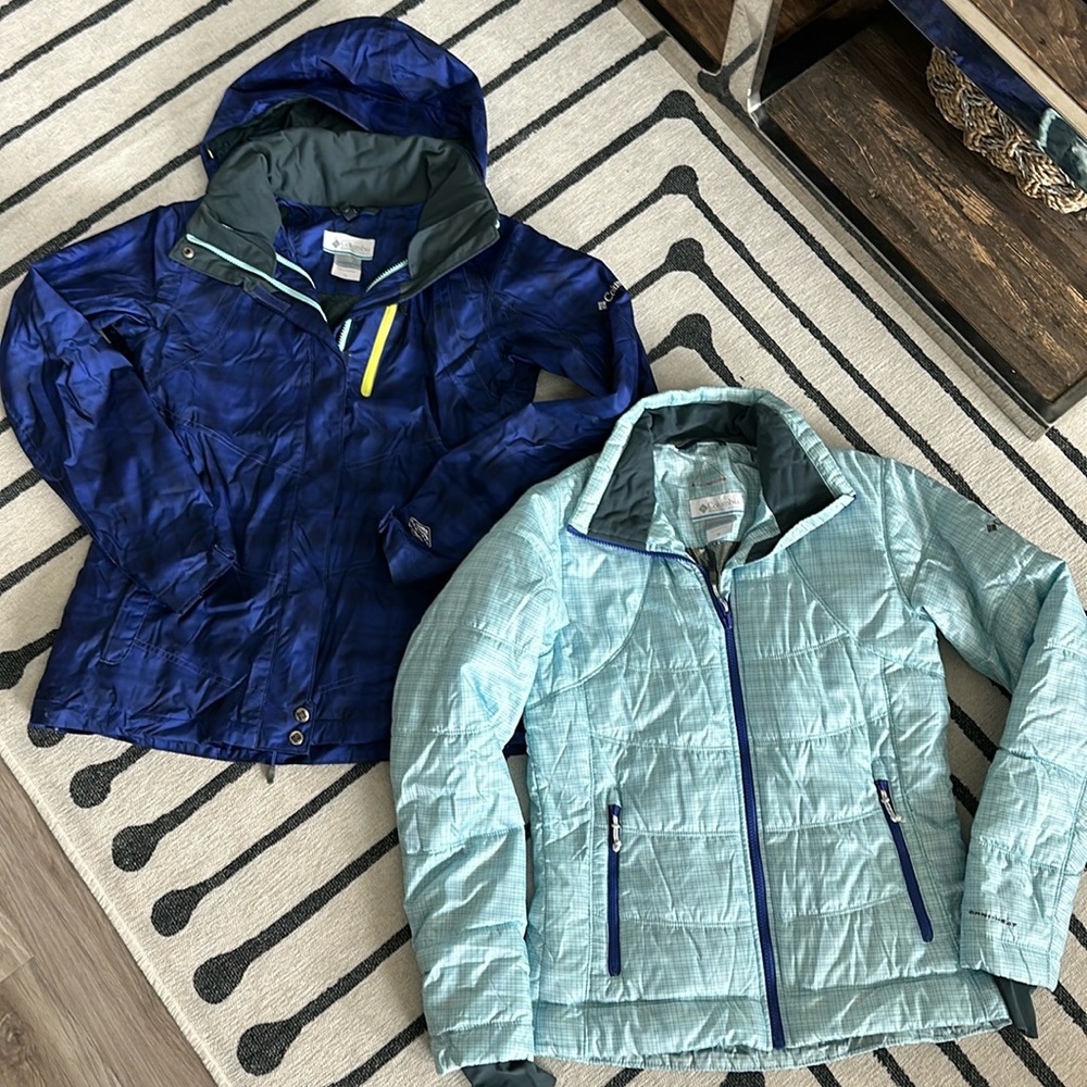 Ladies medium Columbia interchange double layer ski / winter jacket